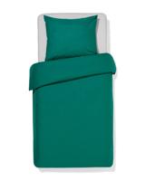 HEMA Dekbedovertrek 140x200/220cm zacht katoen donkergroen (middengroen) - thumbnail
