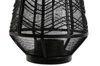 Kaarshouder Home ESPRIT Zwart Metaal 27,5 x 27,5 x 40 cm - thumbnail