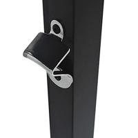 Barbecue paviljoen 240x150x255 cm staal antraciet - thumbnail