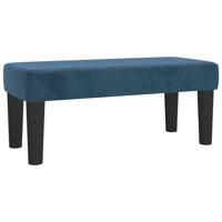 Boxspring met matras fluweel donkerblauw 90x190 cm - thumbnail