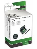 Quadrios 2001C207 Mini-USB 2.0 modulaire busset, type B Bus, recht 1 stuk(s) - thumbnail