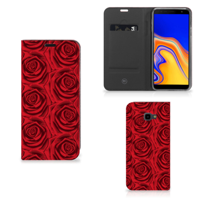 Samsung Galaxy J4 Plus Smart Cover Red Roses