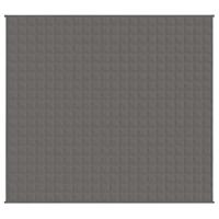VidaXL Verzwaringsdeken 200x230 cm 9 kg stof grijs - thumbnail