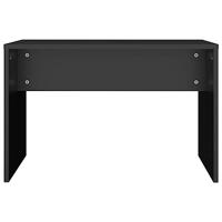 Kaptafelkruk 70x35x45 cm bewerkt hout zwart - thumbnail