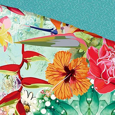 HIP Dekbedovertrek "mandala&apos;s, bloemen en een luipaard" - Multi - (155x220 cm) - Katoen Satijn