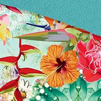 HIP Dekbedovertrek "mandala&apos;s, bloemen en een luipaard" - Multi - (155x220 cm) - Katoen Satijn - thumbnail