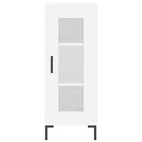 Dressoir 34,5x34x90 cm bewerkt hout wit - thumbnail