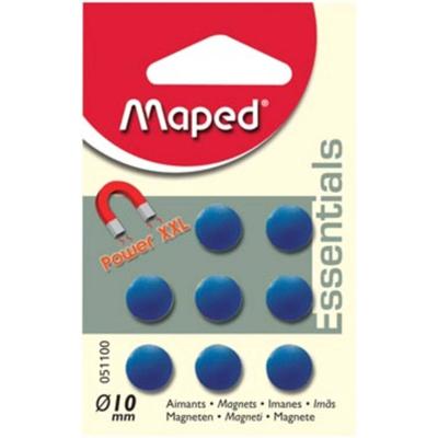 Maped magneten, 10 mm, geassorteerde kleuren, blister van 8 stuks Maped magneten, 10 mm, geassorteerde kleuren, blister van 8 stuks