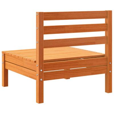 8-delige Loungeset met kussens massief grenenhout wasbruin