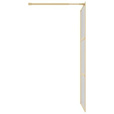 Inloopdouchewand transparant 115x195 cm ESG-glas goudkleurig - thumbnail