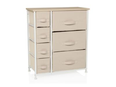 hjh LIVING Kast Foldress (7 vakken, Beige)