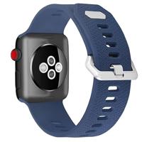 Siliconen bandje met motief - Navy - Geschikt voor Apple Watch 38mm / 40mm / 41mm / 42mm - thumbnail