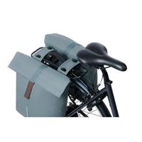 Basil Tas city dubbel mik vegan leather | graphite blue 32l - thumbnail