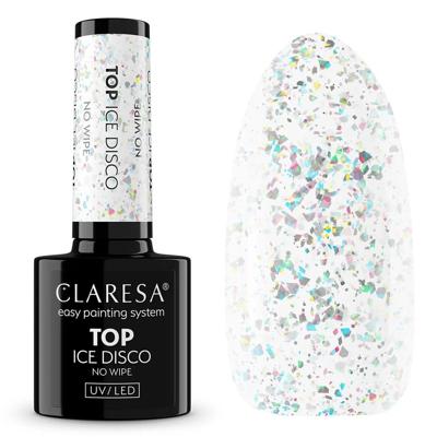Claresa top coat no wipe ice disco 5ml Claresa top coat no wipe ice disco 5ml