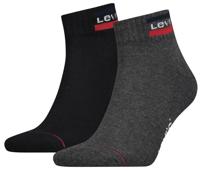 Levi's Mid Cut Sprtwr Logo Mid Grey/ Black 2-Pack-35/38 - thumbnail