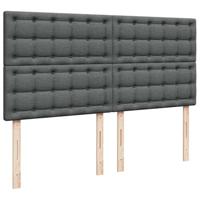 Ottoman bed met matras 180x200cm stof donkergrijs - thumbnail