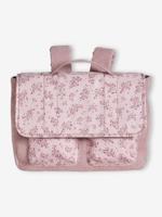 Schooltas kleuterschool 'mix flowers' voor meisjes roze (poederkleur) - thumbnail