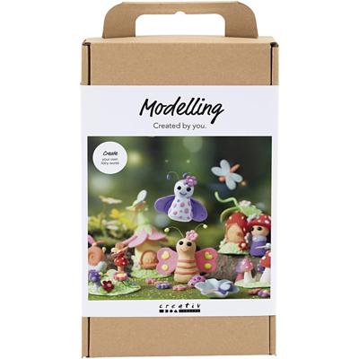 Creativ Company Hobbyset boetseren, elfje, pastelkleuren, 1 doos Creativ Company Hobbyset boetseren, elfje, pastelkleuren, 1 doos