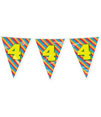 Happy Verjaardag Vlaggenlijn 4 Jaar (10m)