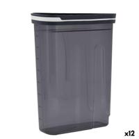 Voedselopslagcontainer Quid City Grijs 2,7 L Met deksel Dispenser (12 Stuks) - thumbnail