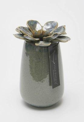 Madelief Vaas porselein 11x17cm blauw Madelief Vaas porselein 11x17cm blauw