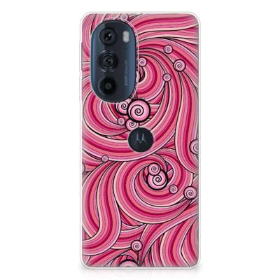 Motorola Edge 30 Pro | Hoesje maken | Swirl Pink
