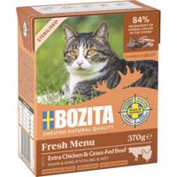 BOZITA Fresh Menu Sterilised Extra Chicken with beef - nat kattenvoer - 370g - thumbnail