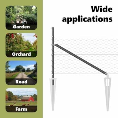 VidaXL Afrasteringspaal grijs 25 x 0,4 m (36 mm gaas) staal en pvc