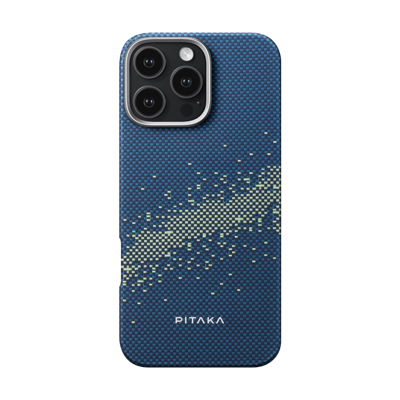 Pitaka Tactile woven hoesje iPhone 16 Pro Max - Milky Way Galaxy