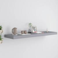 Wandschap zwevend 90x23,5x3,8 cm MDF grijs - thumbnail
