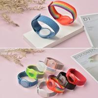 AirTag nylon loop bandje - M/L - Blauw - thumbnail