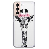 Samsung Galaxy S21 Plus siliconen telefoonhoesje - Giraffe - thumbnail