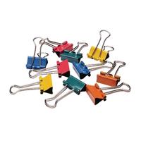 Q-CONNECT foldbackclip, geassorteerde kleuren, 19 mm, doosje van 10 stuks - thumbnail