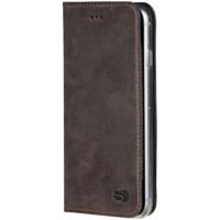 Senza Raw Leather Booklet Apple iPhone 7 Plus/8 Plus Walnut Brown - thumbnail