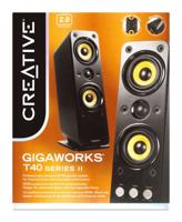 Creative GIGAWORKS T40 II 2.0 PC-luidsprekers Kabelgebonden 32 W Zwart - thumbnail