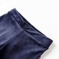 Kinderbroek fluweel 140 donkerblauw - thumbnail