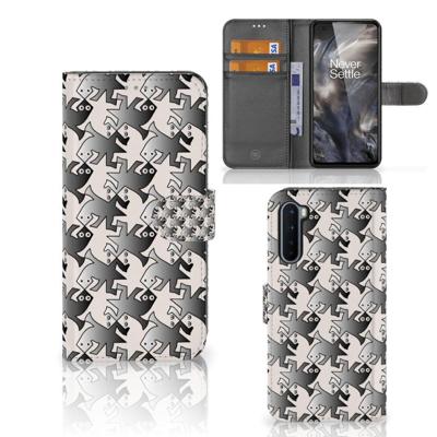 OnePlus Nord | Telefoonhoesje | Met pasjeshouder | Salamander Grey OnePlus Nord | Telefoonhoesje | Met pasjeshouder | Salamander Grey