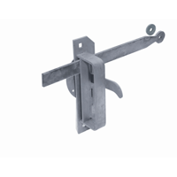 GB Wieringermeerklinkstel zonder neus thermisch verzinkt; 1 per verp | 1 stuk - 17271441 - thumbnail