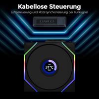 Lian Li UNI FAN TL Wireless LCD Reverse Blade 120mm Black - thumbnail