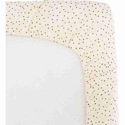Inbakerhoeslaken - DOMIVA - 60x120 cm - Polka dots - Katoengaas