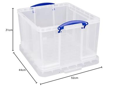 Really Useful Box opbergdoos 42 liter, transparant