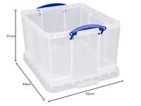 Really Useful Box opbergdoos 42 liter, transparant - thumbnail
