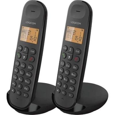 Draadloze vaste telefoon - LOGICOM - DECT ILOA 250 DUO - Zwart - Zonder antwoordapparaat