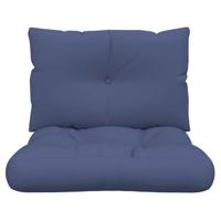 VidaXL Palletkussenset 60x38x13 cm stof marineblauw - thumbnail