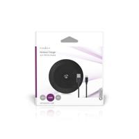 Nedis Draadloze Oplader | 5 / 7.5 / 10 / 15 W | 2 A | LED-indicatie in gebruik | Inclusief kabel | USB Type-A | 1.00 m - WCHAQ15W110BK - thumbnail