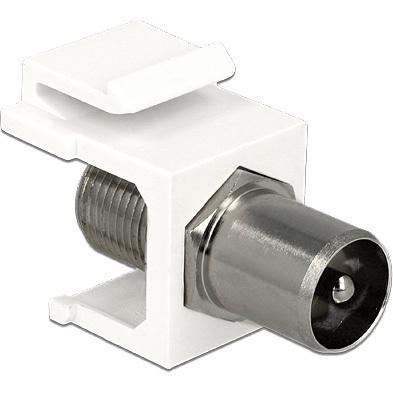 DeLOCK Keystone Module IEC male > F female adapter