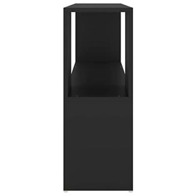 Boekenkast 100x24x63 cm spaanplaat zwart