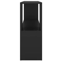 Boekenkast 100x24x63 cm spaanplaat zwart - thumbnail