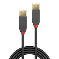 LINDY USB-kabel USB 3.2 Gen1 (USB 3.0 / USB 3.1 Gen1) USB-A stekker, USB-A stekker 1.00 m Zwart 36751 - thumbnail