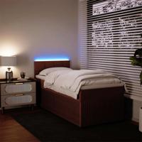 Boxspring met matras fluweel roze 200x200 cm - thumbnail